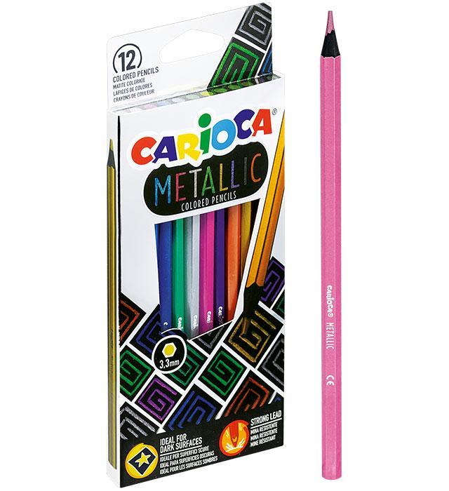 Carioca Metallic Wax Crayons 43163 (Set 8)